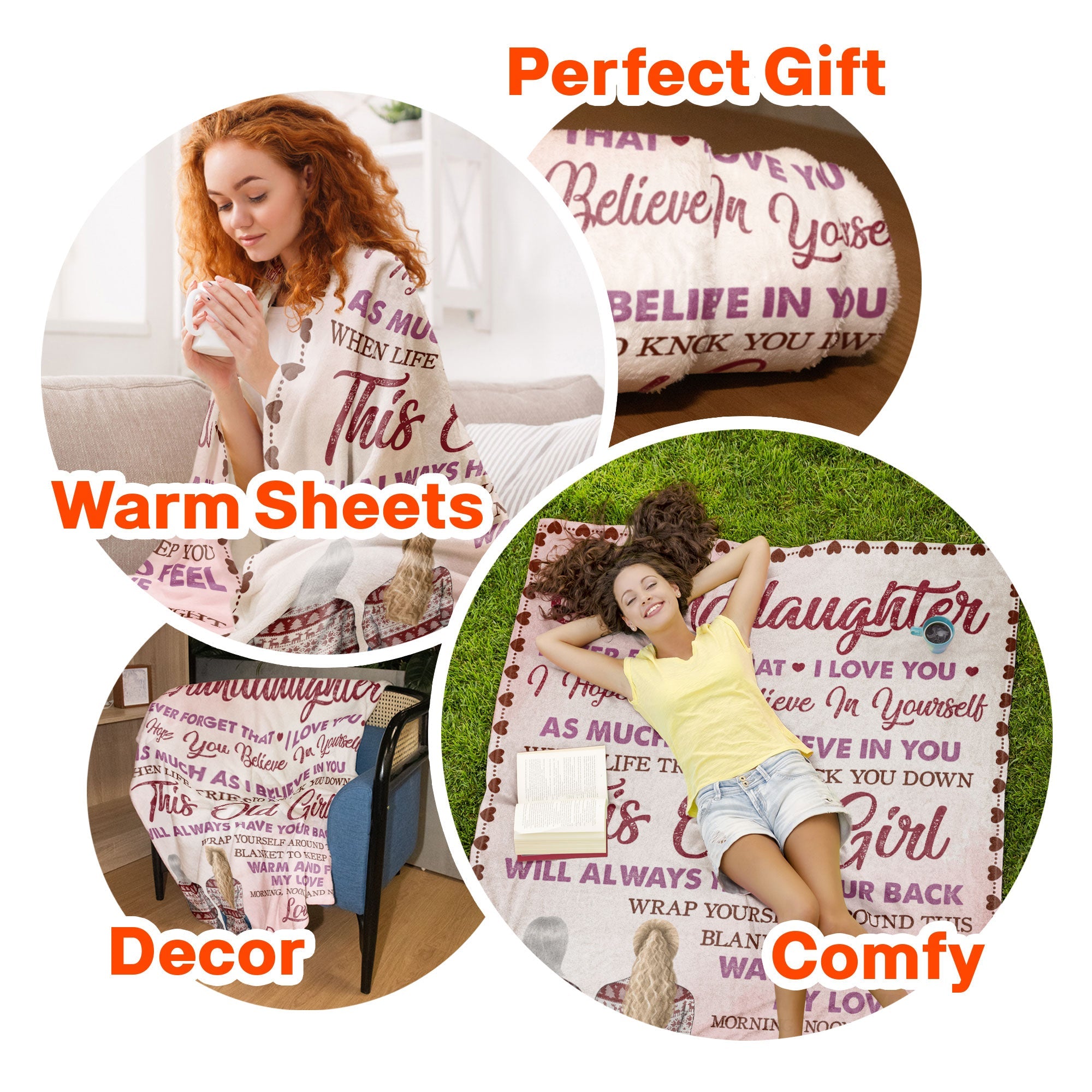 To My Granddaughter - Personalized Blanket - Birthday Christmas Gift For Granddaughters, Grandkids Big Size - Image 6