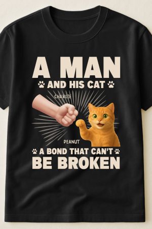 A Man And His Cat - PersonalizedOne Size Shirt