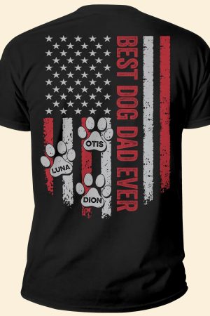 Best Dog Dad Ever - PersonalizedOne Size Shirt