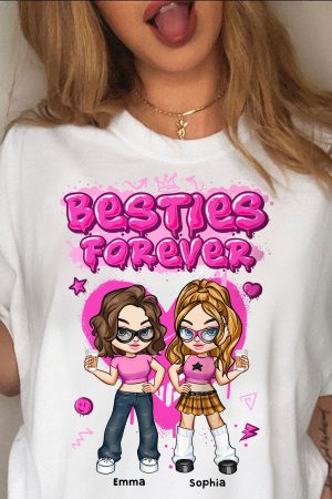 Besties Forever - Y2K Style - Matching Outfits For Friends - Personalized Shirt