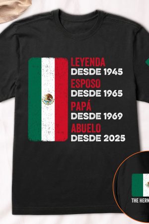 Leyenda Papá Abuelo - Hispanic, Mexico, Puerto Rico, El Salvador, Cuba, Dr - PersonalizedOne Size Shirt