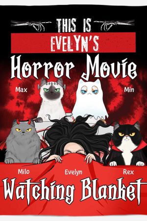 This Is Horror Movie Watching Blanket - Personalized Blanket Big Size
