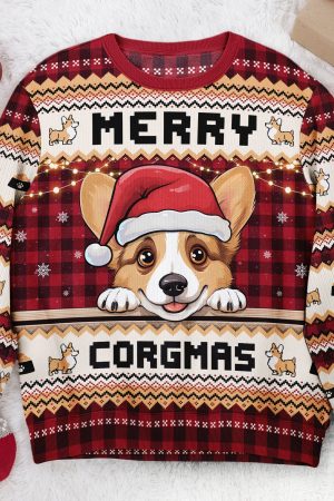 Merry Corgmas - Personalized Ugly Sweater
