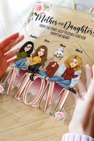 Mother And Children Best Friends Forever - Personalized Acrylic Plaque