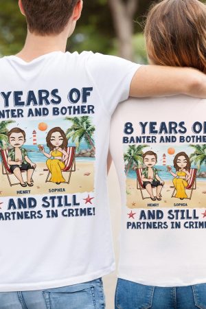 Still Partners In Crime - Personalized Couple Matching Back Printed Shirts