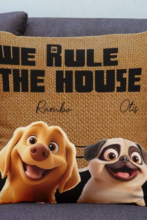 We Rule The House - Personalized Pillow (Insert Included)
