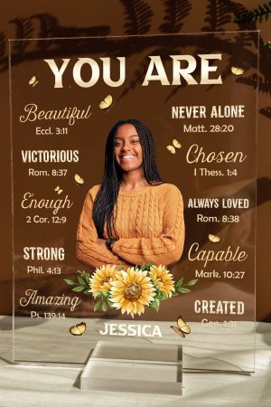 You Are Beautiful Victorious - Personalized Acrylic Photo Plaque