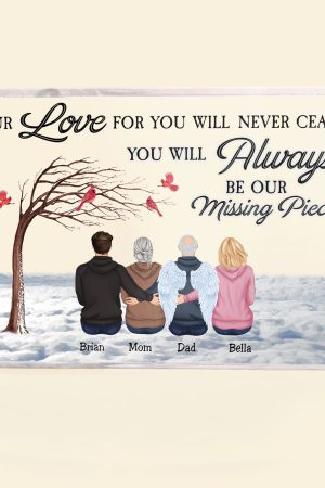 You Will Always Be Our Missing Piece - Personalized Rectangle Acrylic Plaque